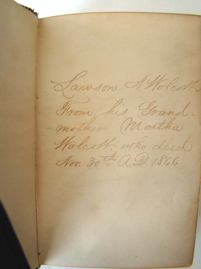 A Civil War era HOLY BIBLE published in 1863 with Wolcott family inscriptions — image 4